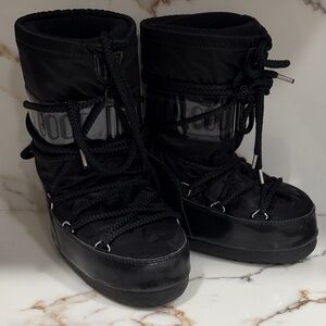 Moon Boot Kids Black Snow Boots